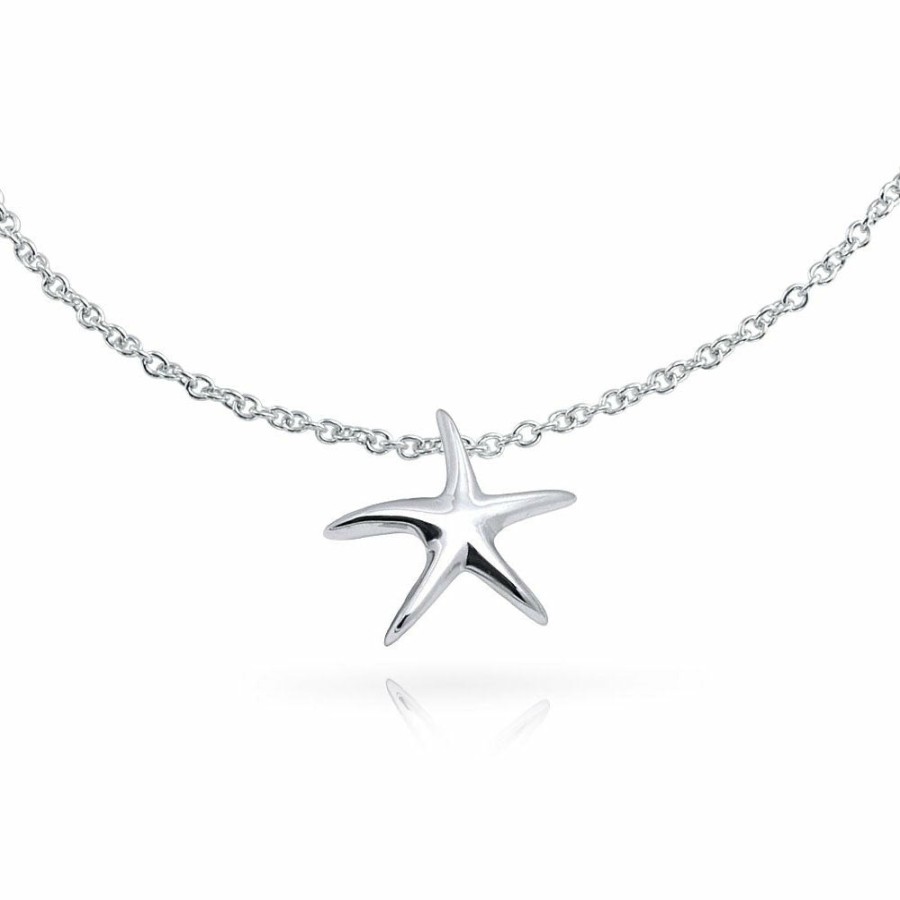 Shop Women Bling Jewelry Ankle Bracelets | Nautical Starfish Beach Charm Anklet Ankle Bracelet Sterling Silver