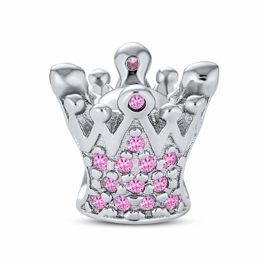 Shop Women Bling Jewelry Travel Charms Beads | Princess Heart Crown Ring Queen Bumble Bee Charm Bead Sterling