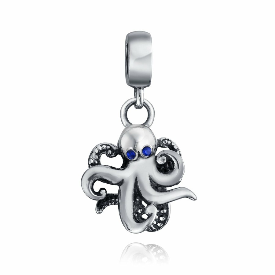 Shop Women Bling Jewelry Travel Charms Beads | Nautical Sea Fish Ocean Octopus Mermaid Charm Bead .925