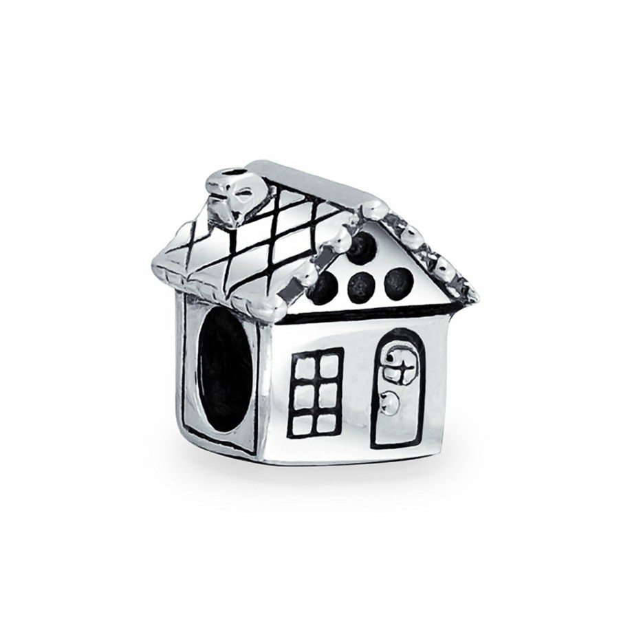 Shop Women Bling Jewelry Mothers Day Charm Beads | Sweet Home Family House New Home Owner Charm Bead Sterling