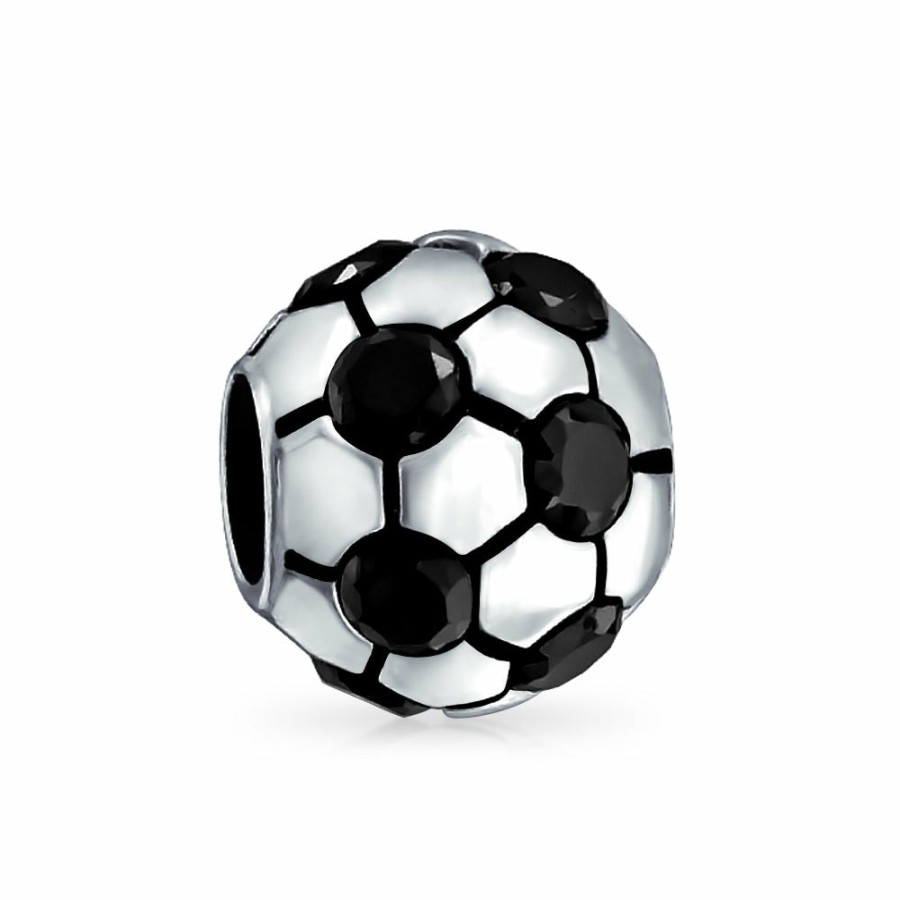 Shop Women Bling Jewelry Dangle Beads | Soccer Ball Mom Football Sport Coach Bowl Charm Bead .925