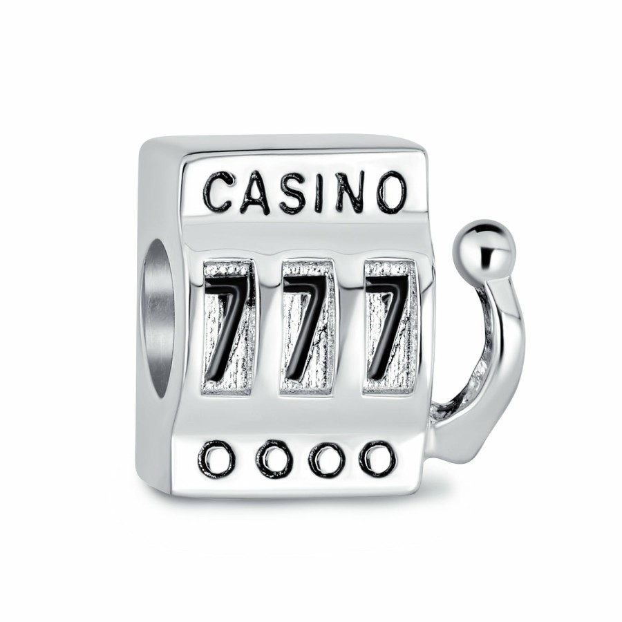 Shop Women Bling Jewelry Unique Charms | Poker Player Cards Casino Jackpot Las Vegas Charm Bead .925