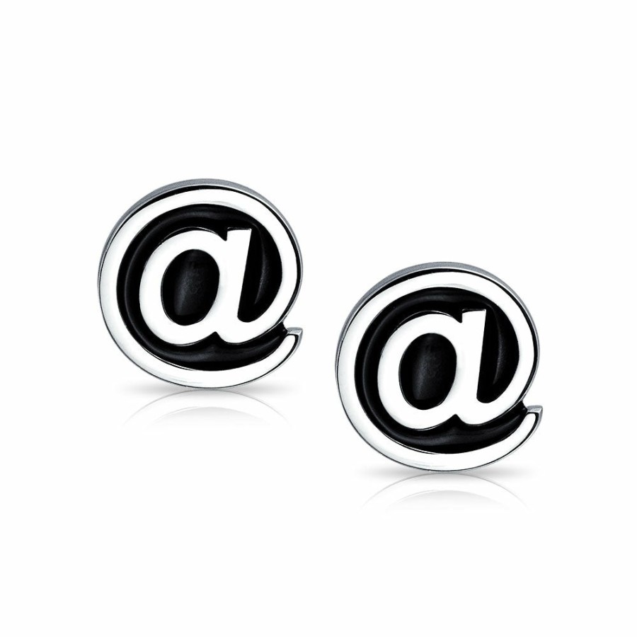 Shop Men Bling Jewelry Cufflinks | Computer Text Geek Symbol Black At Cufflinks Stainless Steel